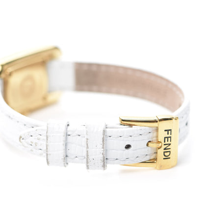 Fendi Stainless Steel Calfskin Diamond 29mm Chameleon Quartz Watch White 5 of 6