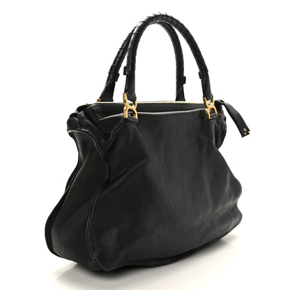 Chloe Calfskin Large Marcie Satchel Black 3 of 8