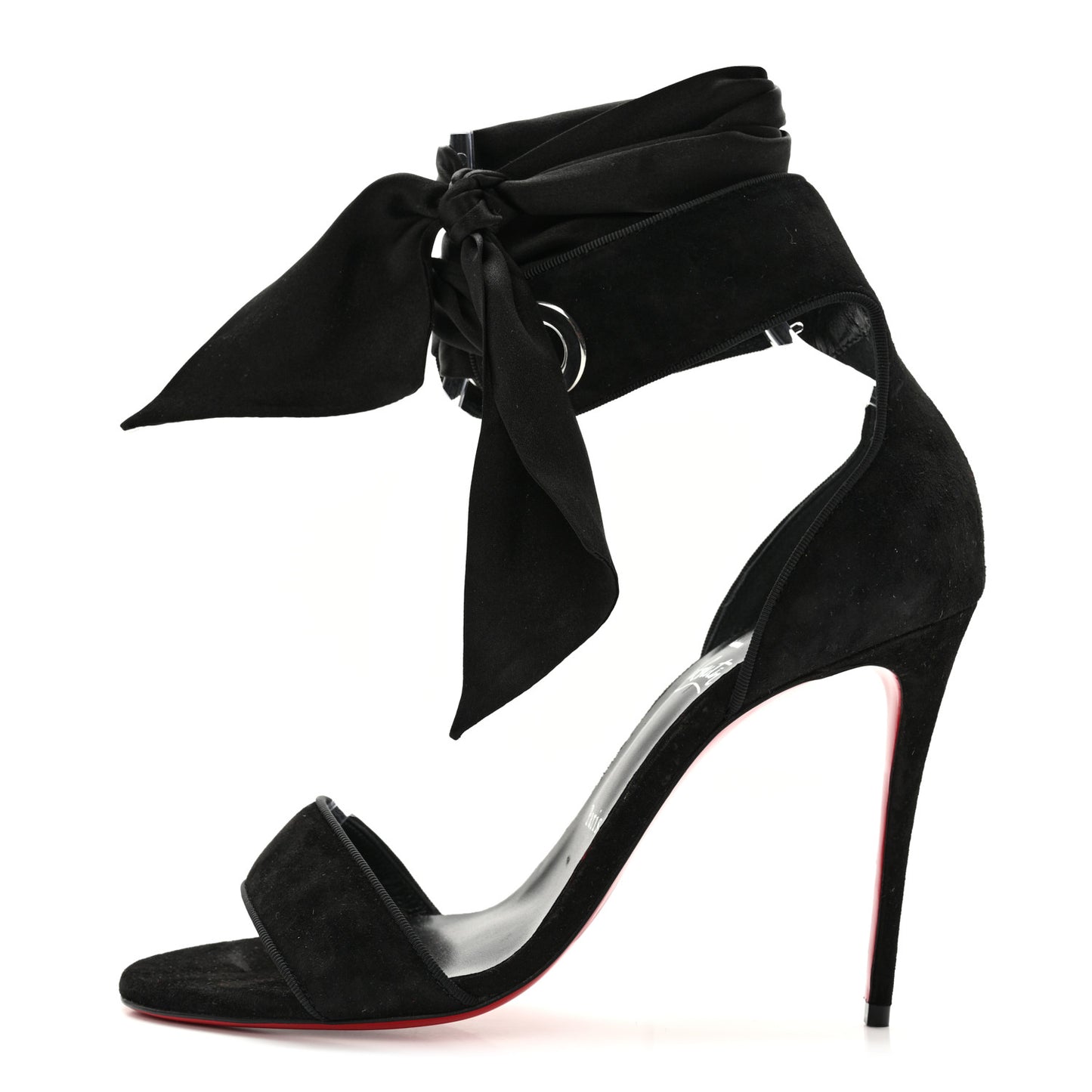 Veau Velours Silk Bow Torrida Alta 100 Sandals 39 Black