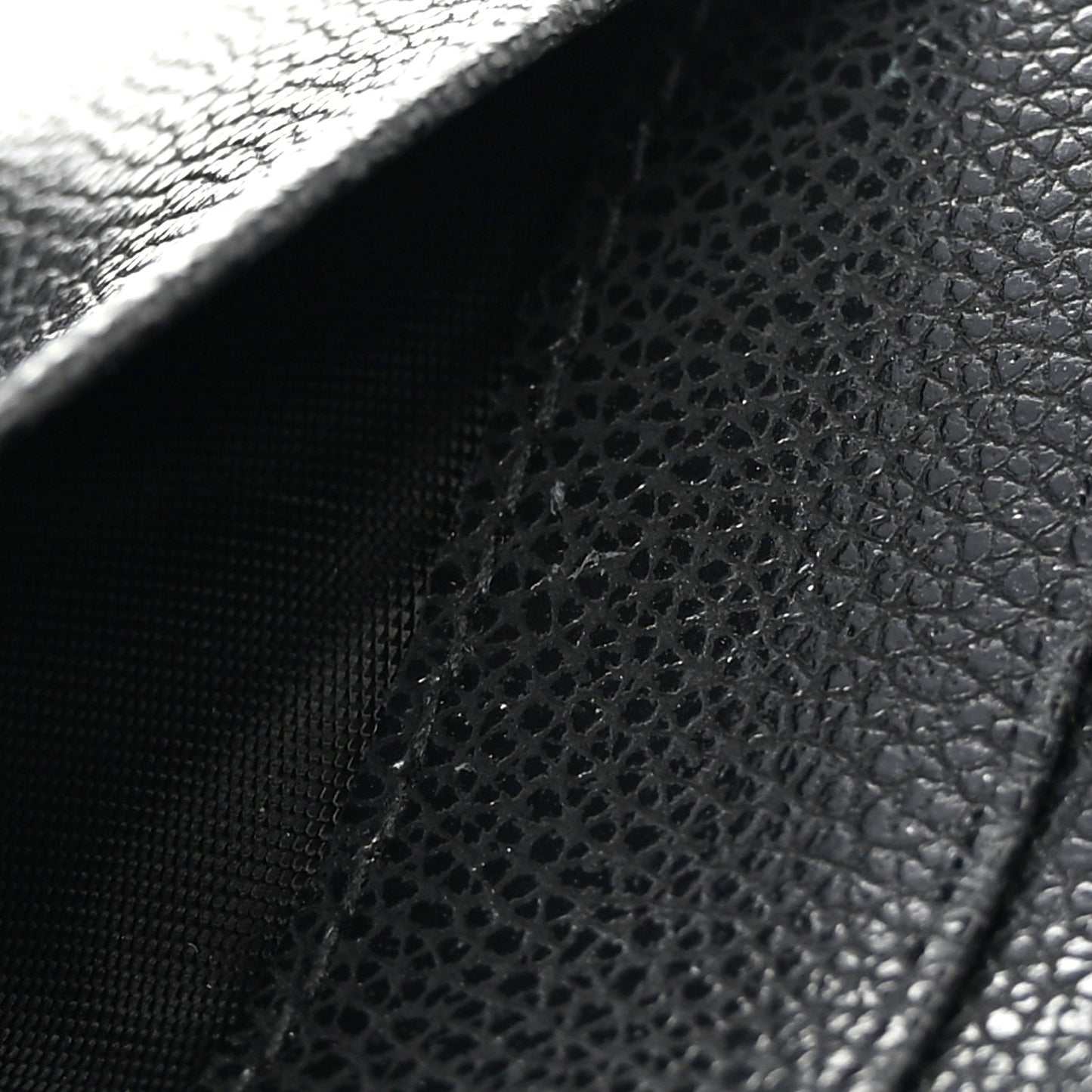 Calfskin Crystal Cheri Compact Wallet Black