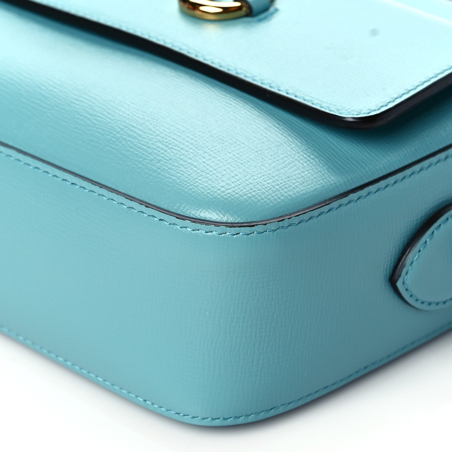 Azalea Calfskin Small Horsebit 1955 Shoulder Bag Dusty Azure