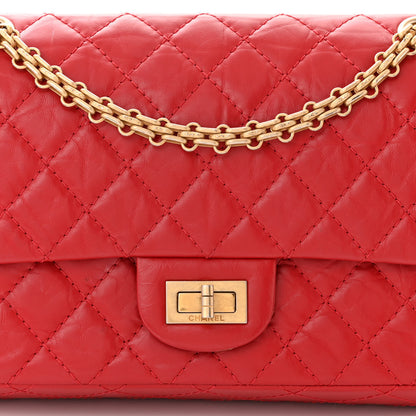 Chanel Aged Calfskin Quilted 2.55 Reissue 225 Flap Red 8 of 10