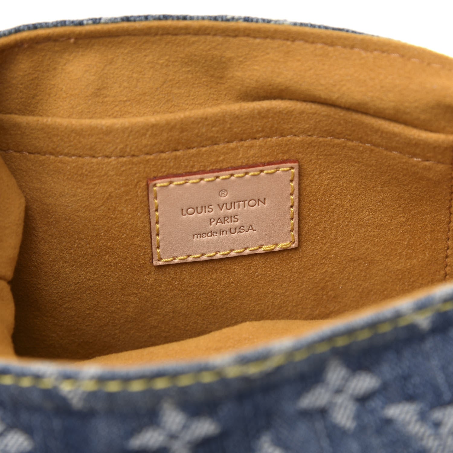 Louis Vuitton Monogram Denim Mini Pleaty Blue 6 of 9