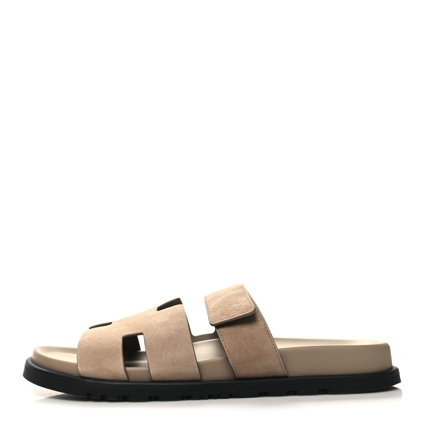 Suede Goatskin Mens Chypre Sandals 43 Beige Argile