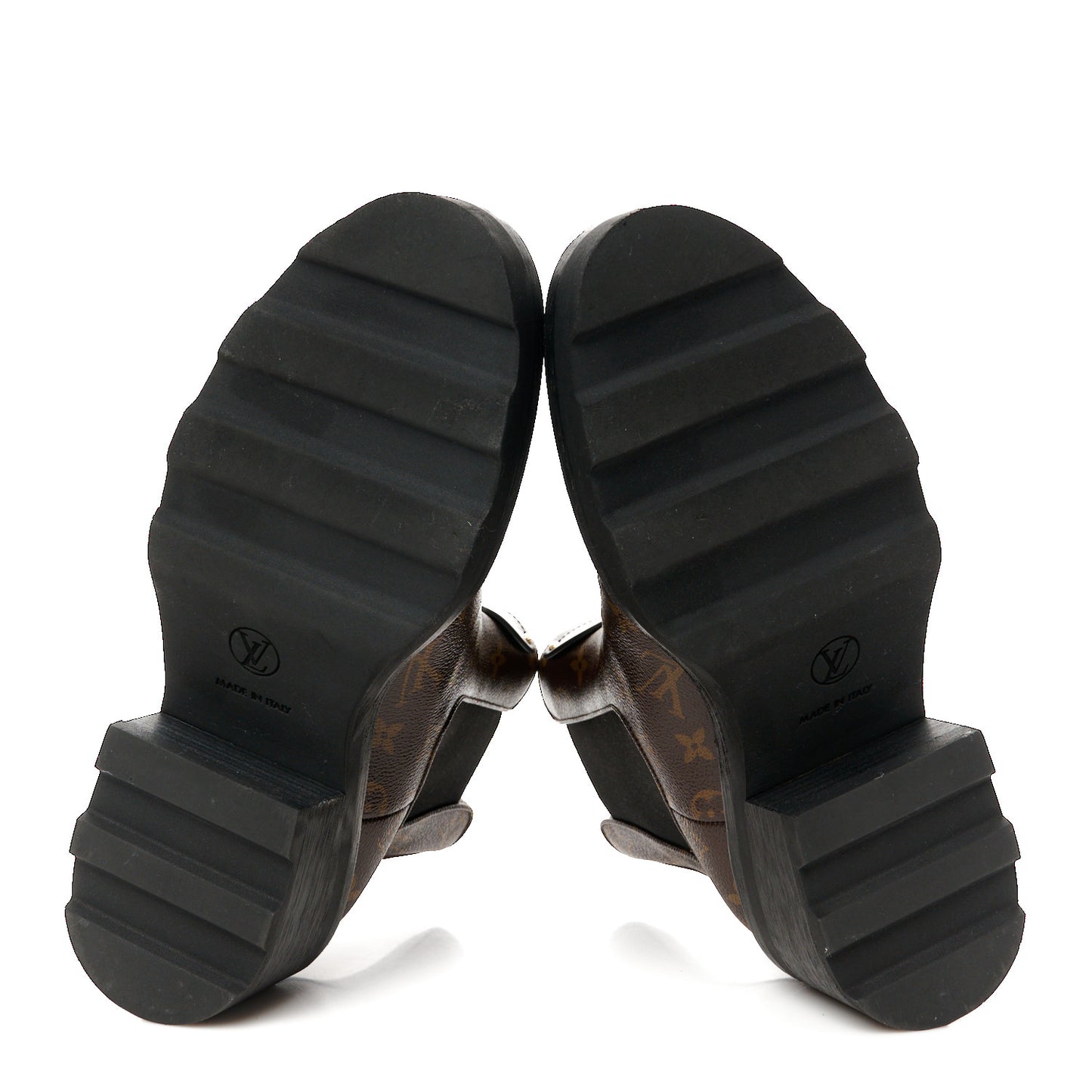 Patent Monogram LV Beaubourg Ankle Boots 41 Black