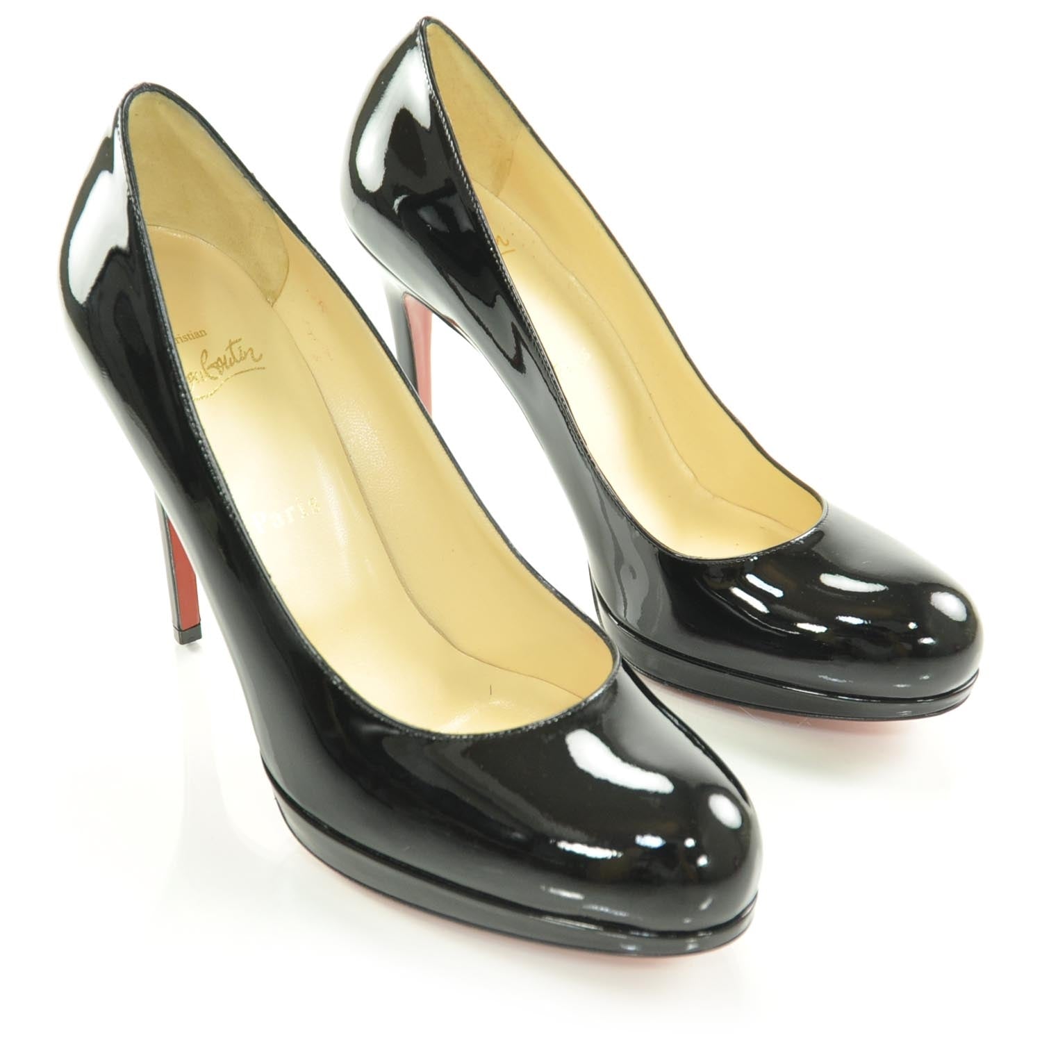 Christian Louboutin Patent New Simple 120 Pumps 39.5 Black 2 of 7