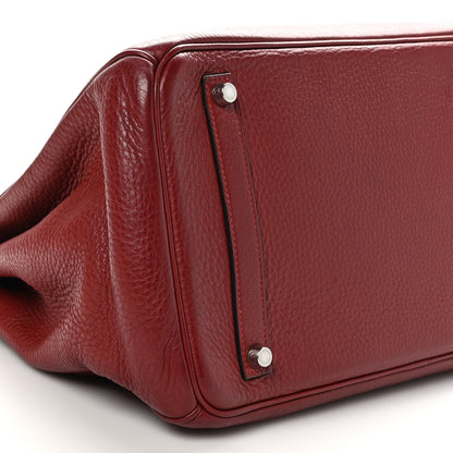 Hermes Taurillon Clemence Birkin 35 Rouge Garance 8 of 9