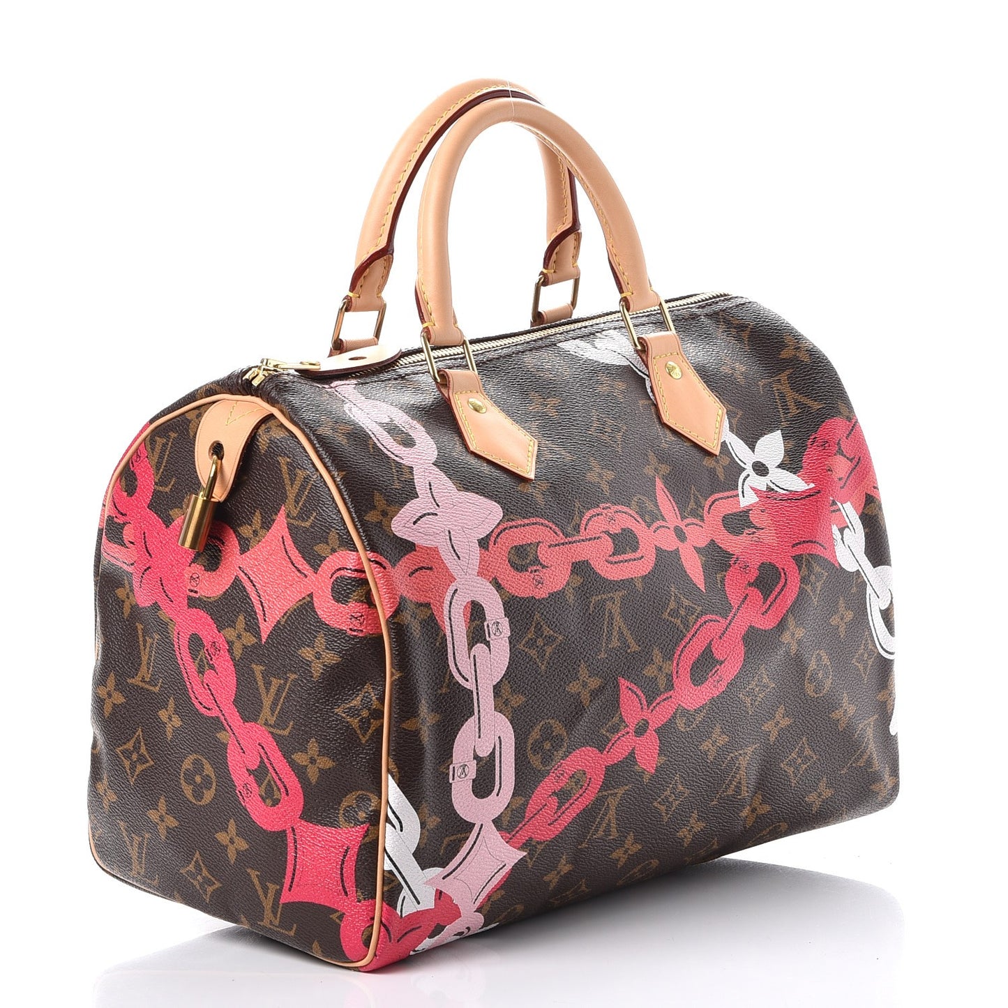 Monogram Bay Speedy 30 Rose Ballerine Poppy