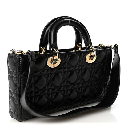 Christian Dior Lambskin Cannage Medium Lady D-Joy Black 3 of 10
