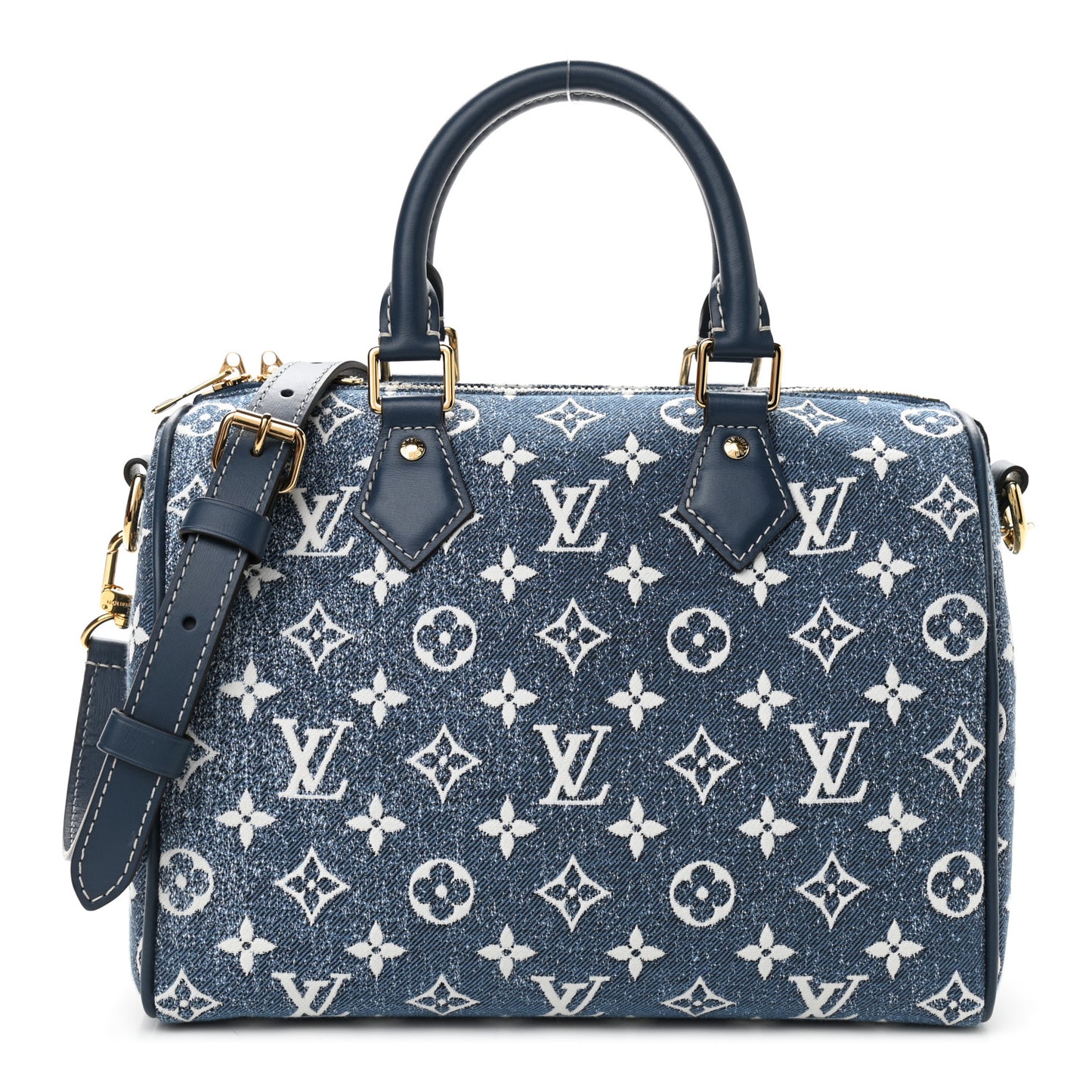 Monogram Jacquard Denim Speedy Bandouliere 25 Bleu