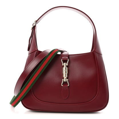 Gucci Ancora Calfskin Web Medium Jackie 1961 Hobo Rosso 1 of 12