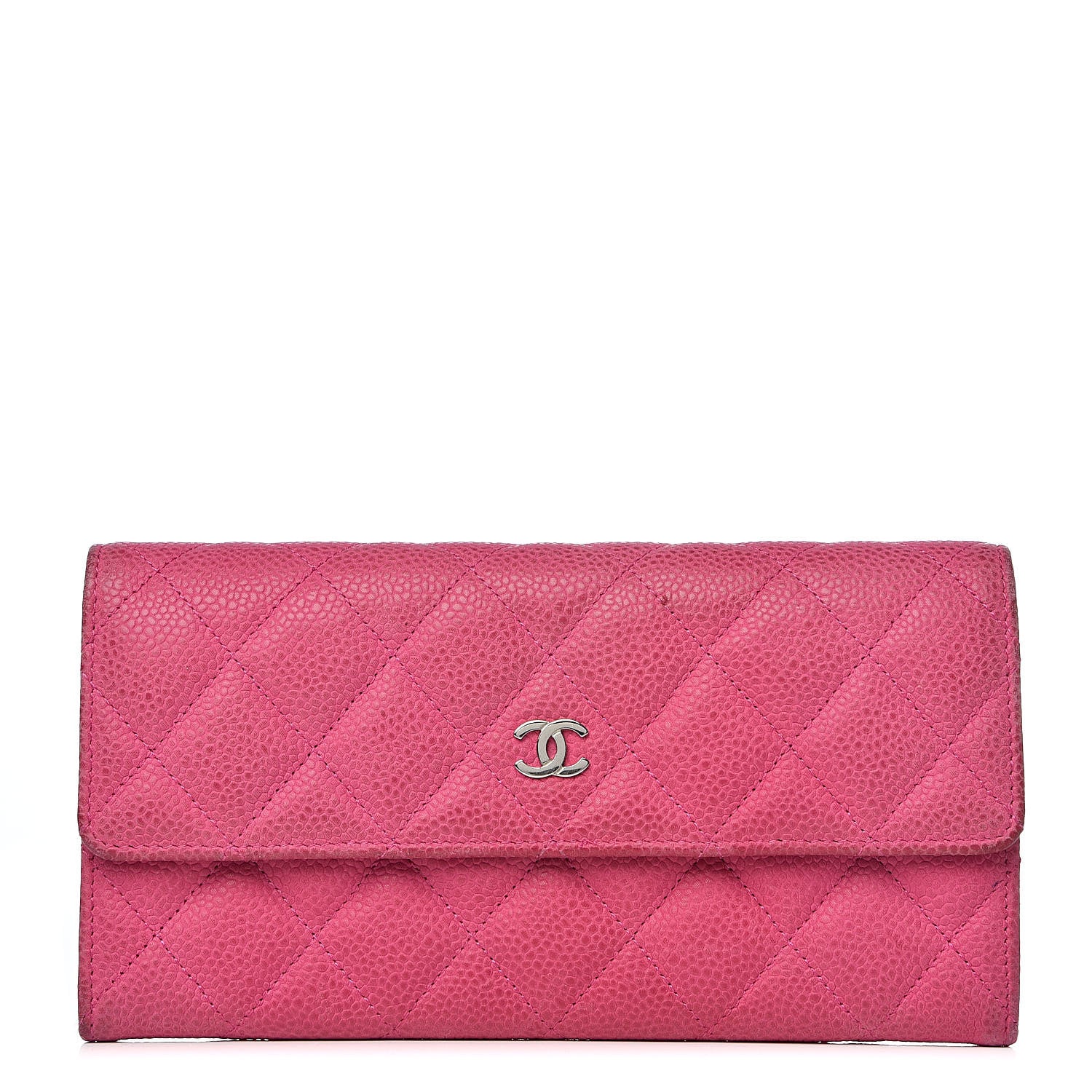 Chanel Iridescent Caviar Quilted Large Flap Wallet Pink 1 of 14