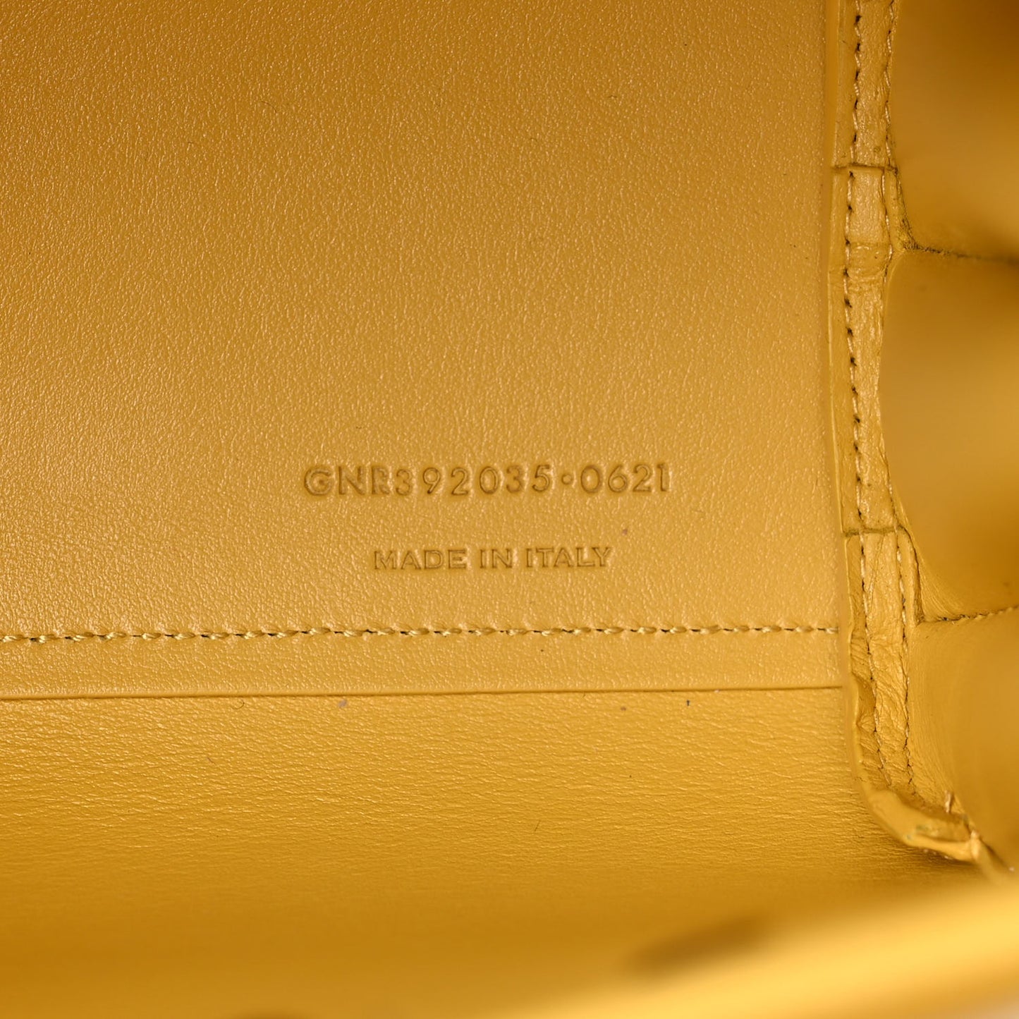 Grained Calfskin Nano Sac De Jour Jaune