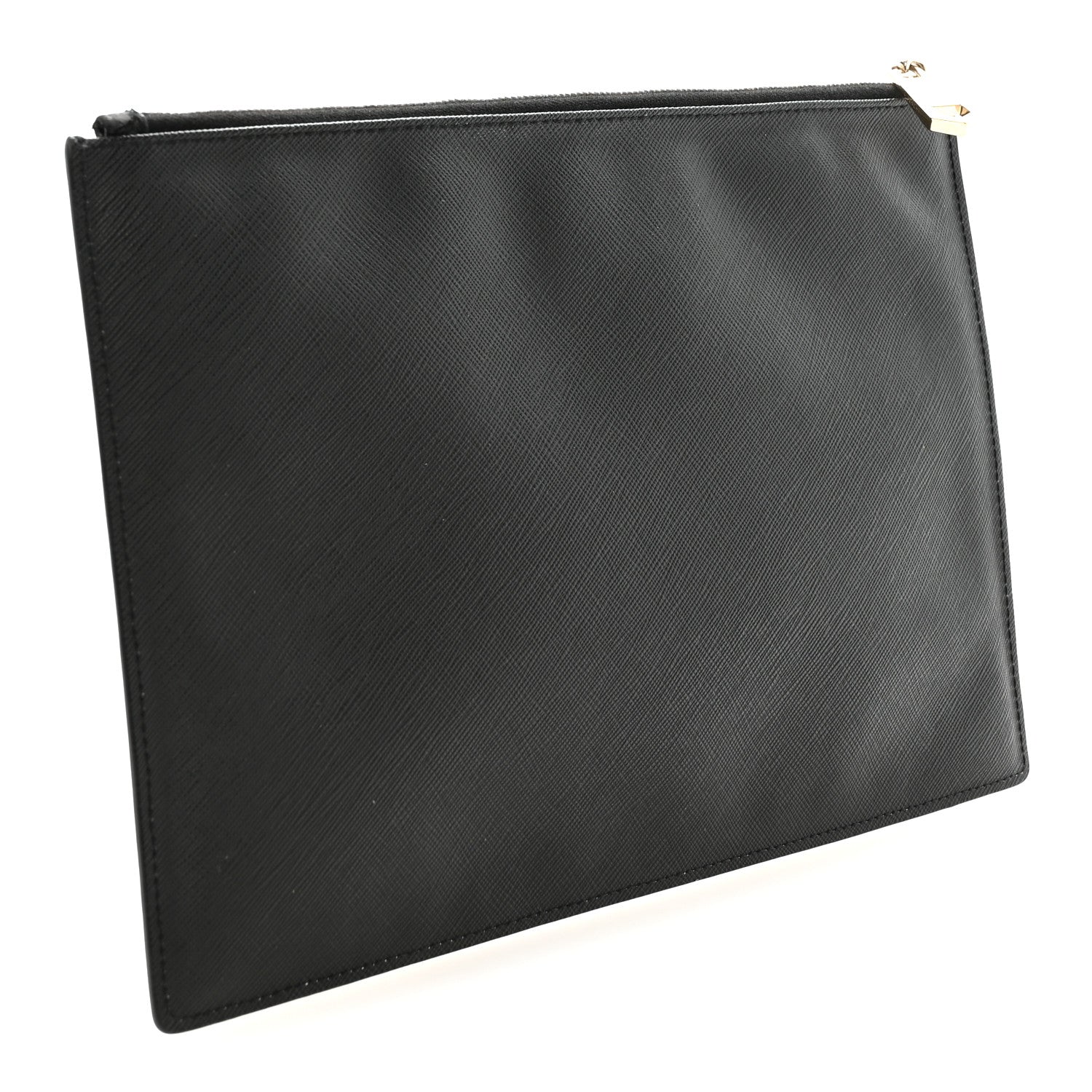 Givenchy Texutured Coated Canvas Rottweiler Print Medium Cosmetic Pouch Black 3 of 6