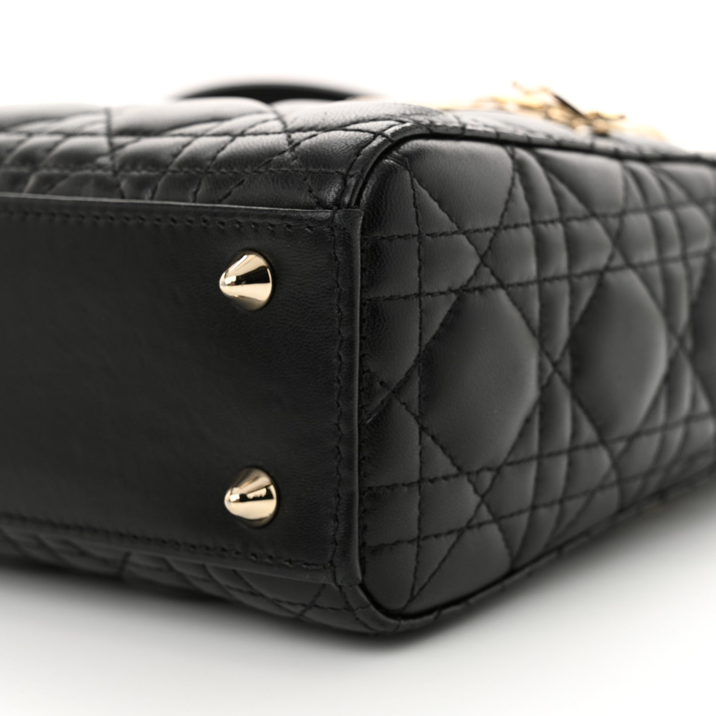 Lambskin Cannage Small My ABCDior Lady Dior Black