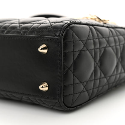 Christian Dior Lambskin Cannage Small My ABCDior Lady Dior Black 10 of 13