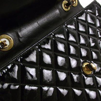 Chanel Patent Quilted Jumbo Flap Black 14 of 14