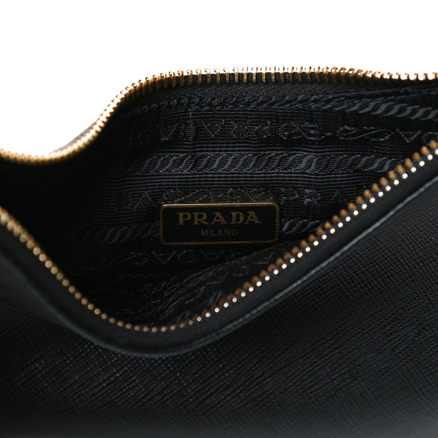 Saffiano Lux Re-Edition 2005 Shoulder Bag Black