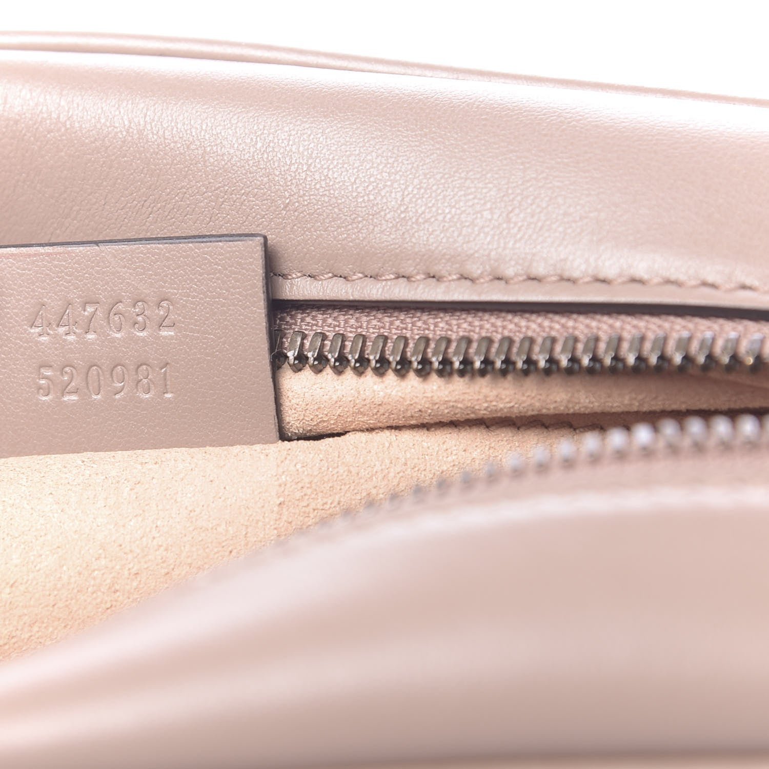 Gucci Calfskin Matelasse Small GG Marmont Chain Shoulder Bag Porcelain Rose 7 of 10