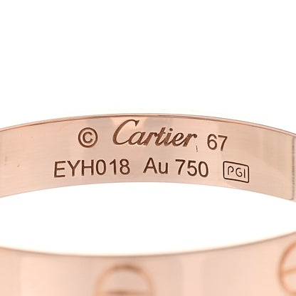 Cartier 18K Pink Gold 3.5mm LOVE Wedding Band Ring 67 12 4 of 4