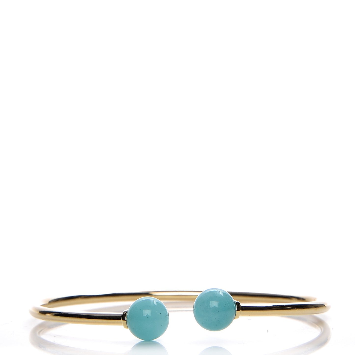 18K Yellow Gold Amazonite 8mm HardWear Ball Wire Bracelet