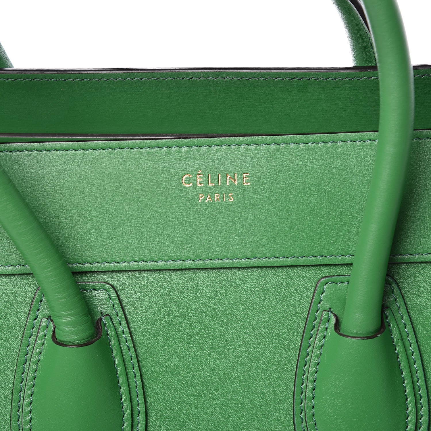 Celine Palmelato Calfskin Micro Luggage Grass 9 of 16