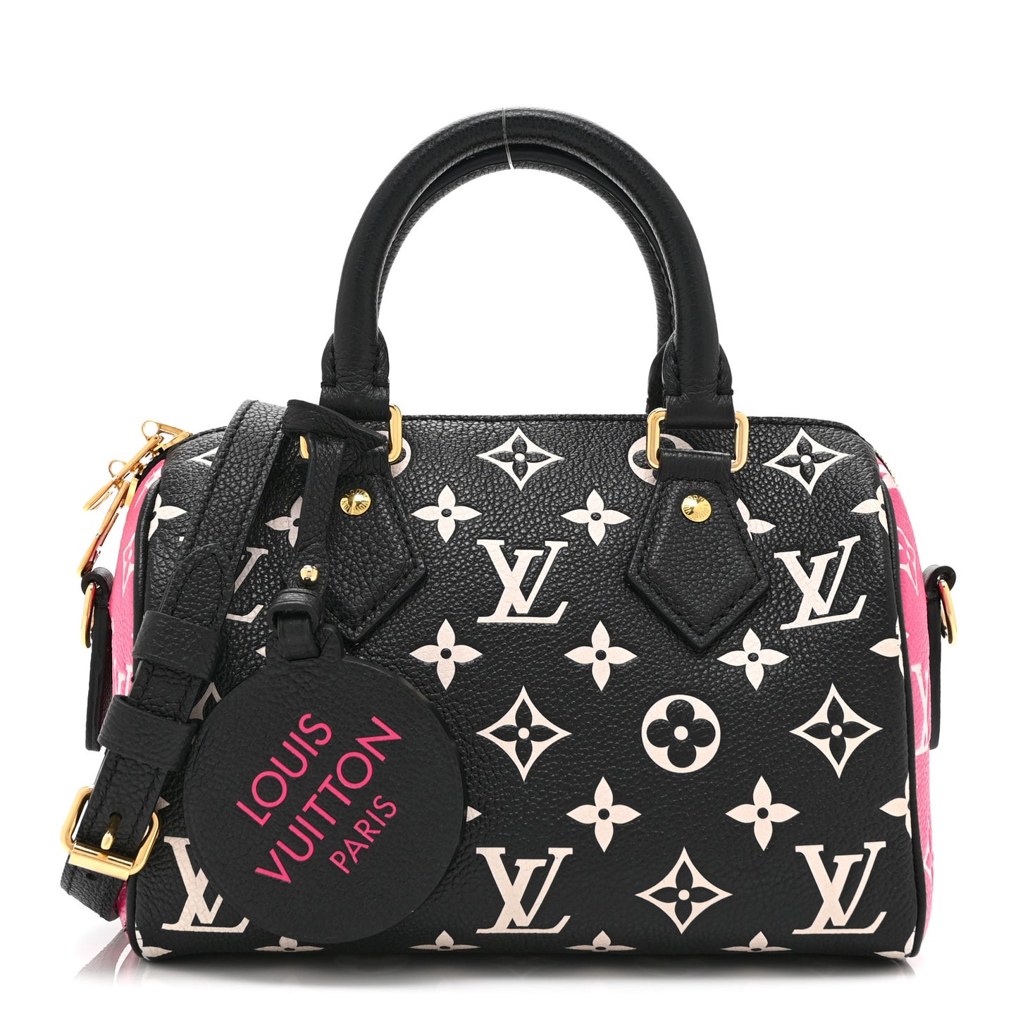 Empreinte Monogram Spring in the City Speedy Bandouliere 20 Black White Pink