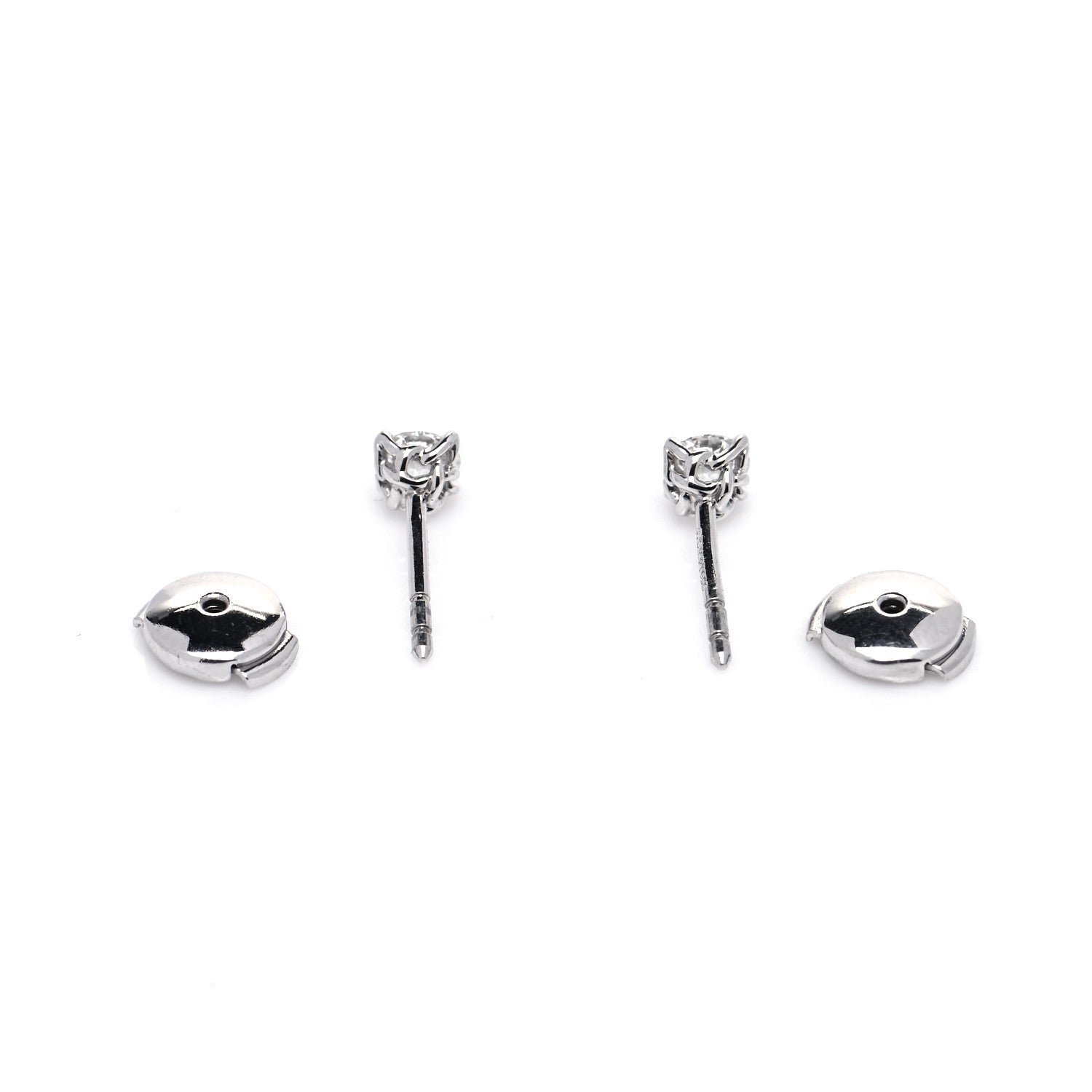 David Yurman Platinum Diamond .60ctw Stud Earrings 5 of 6