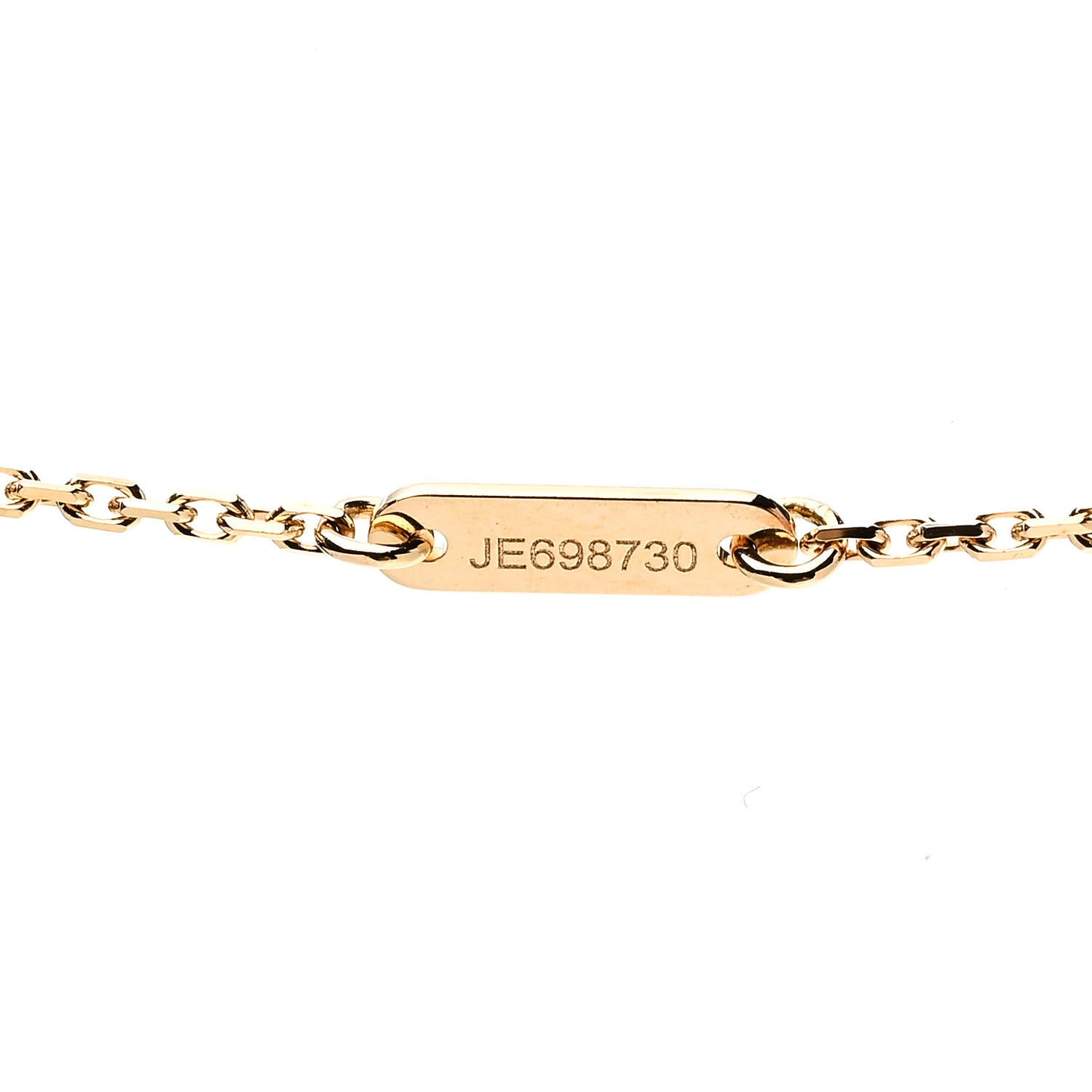 18K Yellow Gold Mother of Pearl Sweet Alhambra Butterfly Pendant Necklace