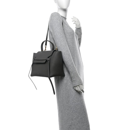 Celine Grained Calfskin Mini Belt Bag Grey 2 of 10