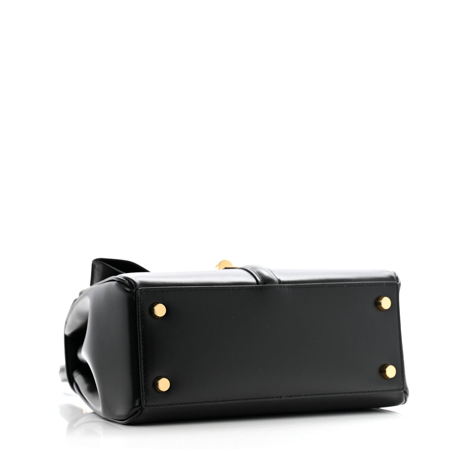 Celine Satinated Calfskin Small 16 Top Handle Bag Black 4 of 14