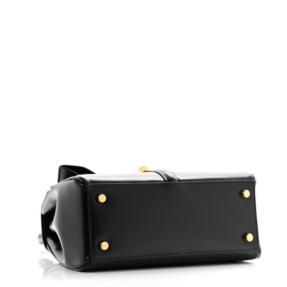 Celine Satinated Calfskin Small 16 Top Handle Bag Black 4 of 14