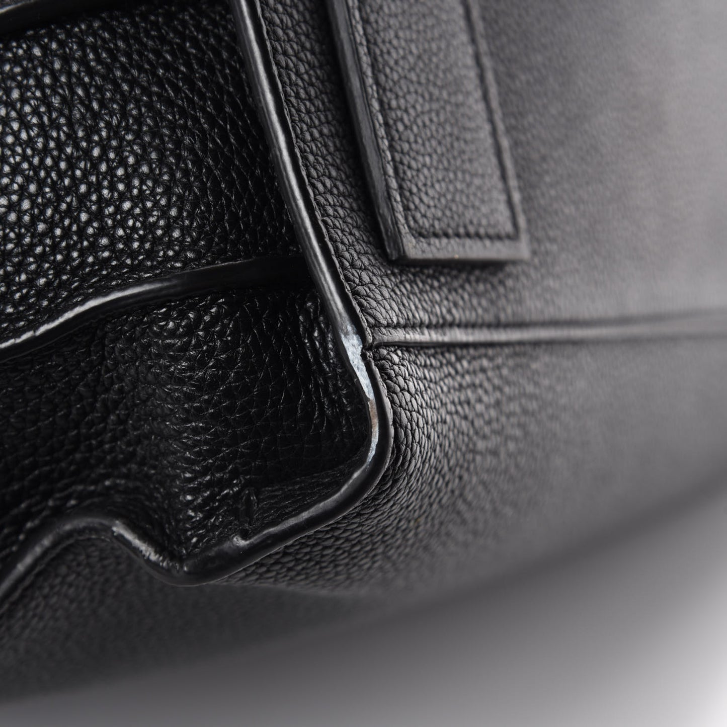 Grained Calfskin Small Supple Sac De Jour Black
