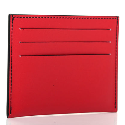 Givenchy Lambskin logo Printed Card Holder Red Black 3 of 8