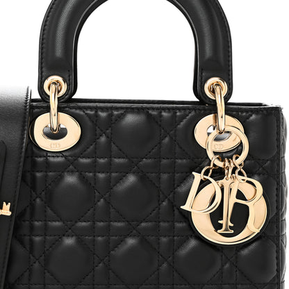 Christian Dior Lambskin Cannage Small My ABCDior Lady Dior Black 8 of 10