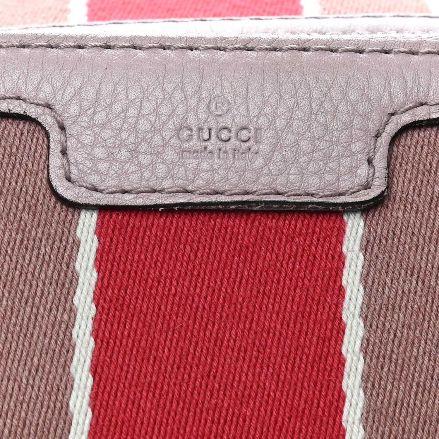 Gucci Monogram Selleria Calfskin Vintage Web Medium Boston New Sand Lilas 10 of 10