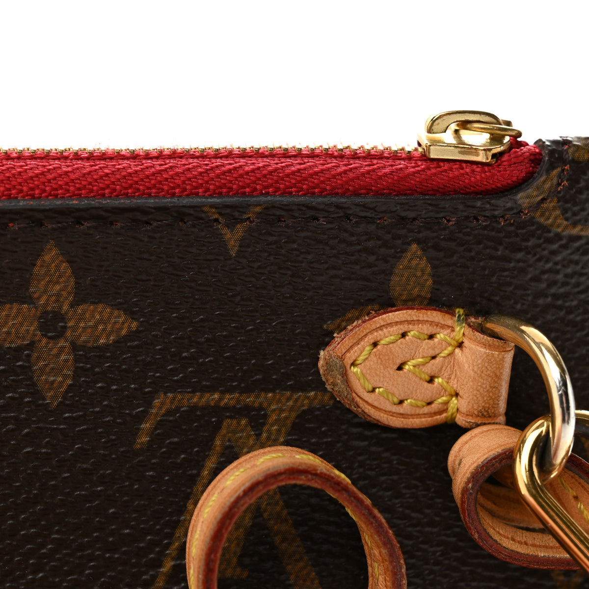 Louis Vuitton Monogram Neverfull MM GM Pochette Cherry 10 of 11