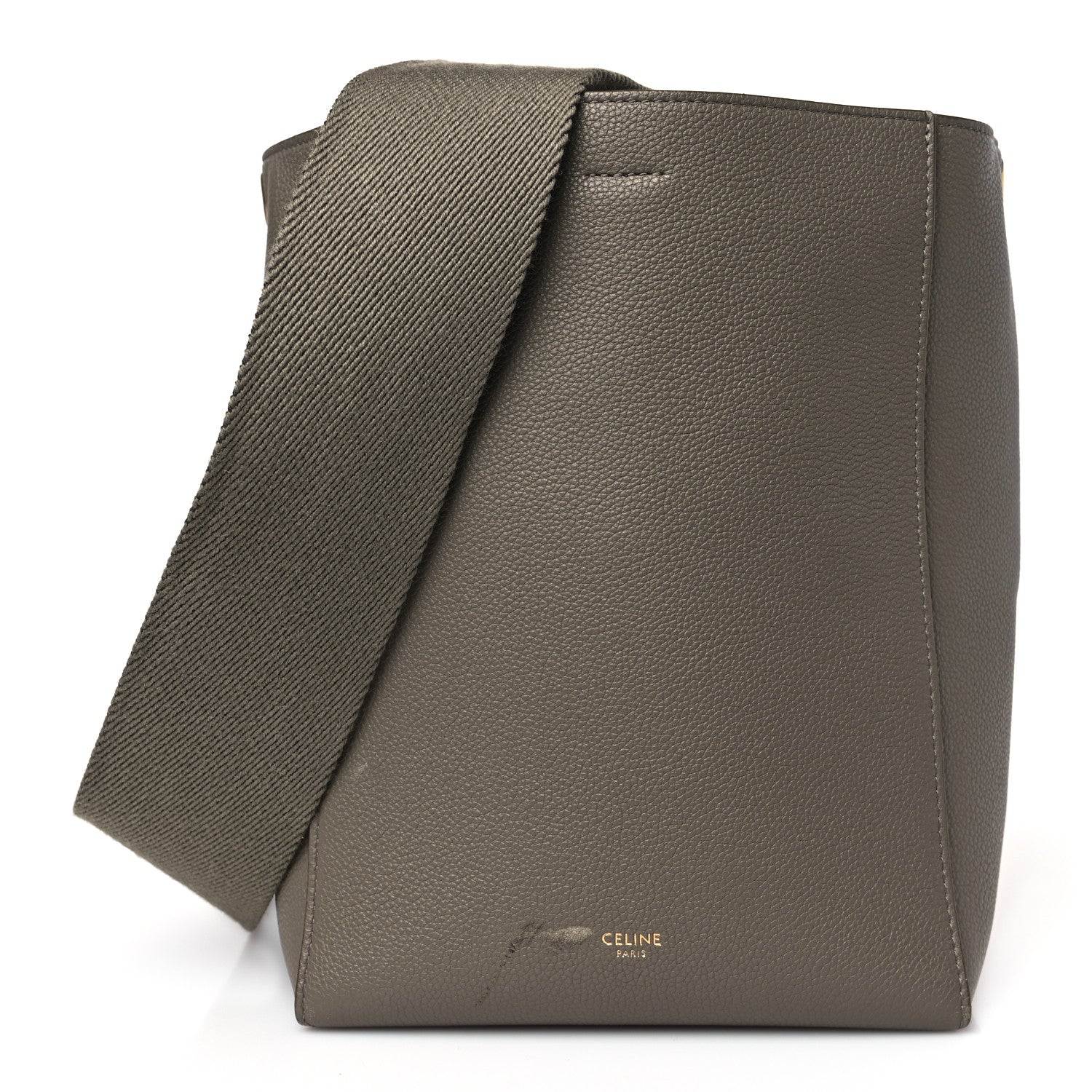 Celine Soft Grained Calfskin Small Sangle Bucket Bag Taupe 1 of 9