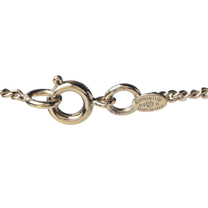 Chanel Crystal CC Necklace Gold Multicolor 3 of 3