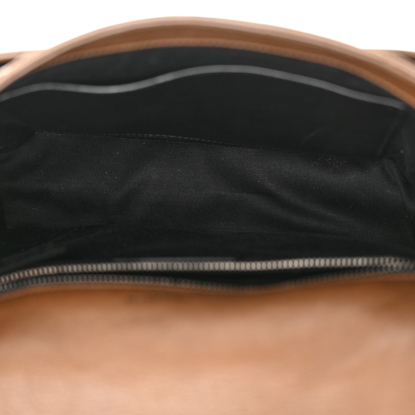 Crinkled Calfskin Matelasse Monogram Medium Niki Chain Satchel Tan Brown