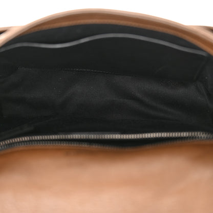 Saint Laurent Crinkled Calfskin Matelasse Monogram Medium Niki Chain Satchel Tan Brown 5 of 11
