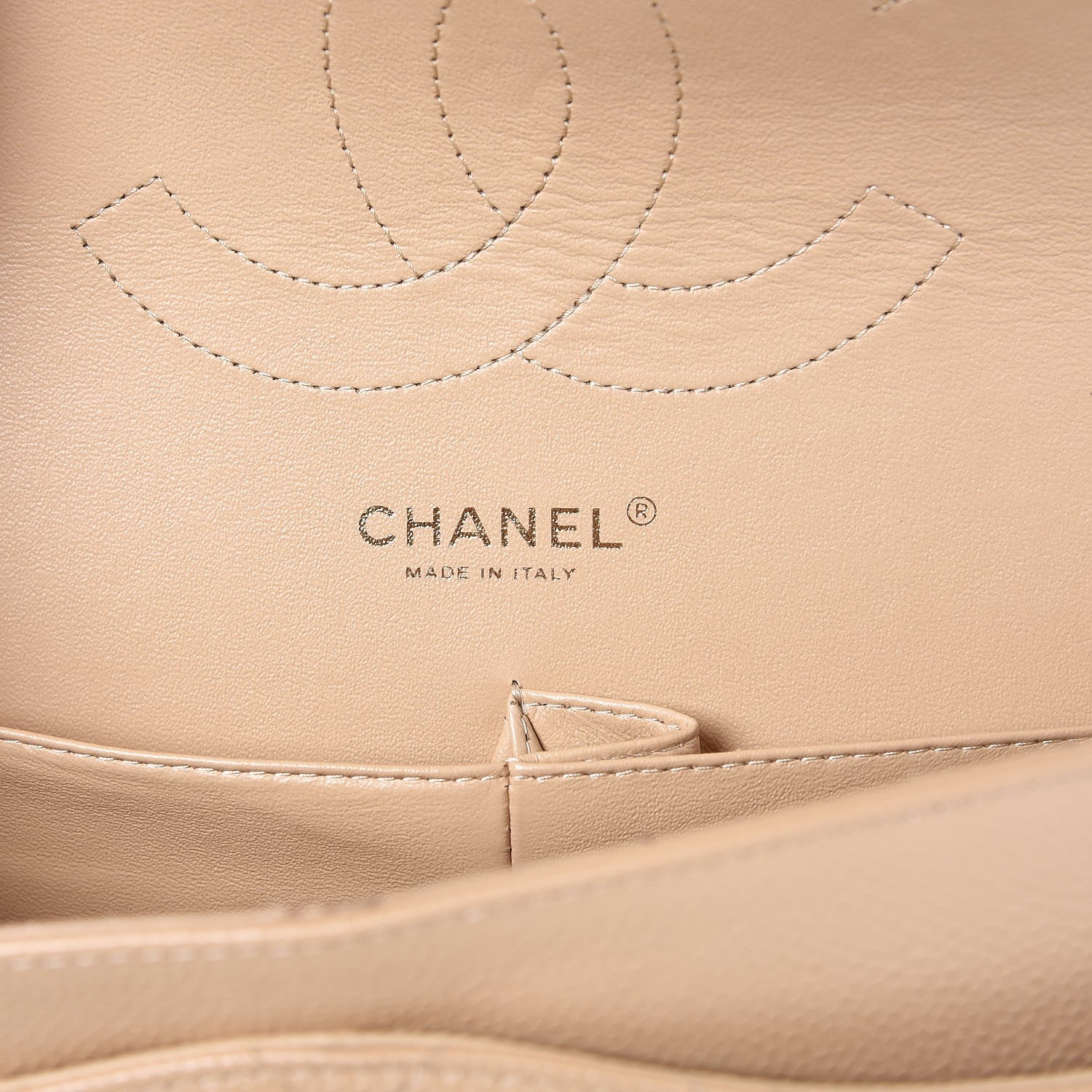 Chanel Caviar Quilted Jumbo Double Flap Beige Clair 7 of 12