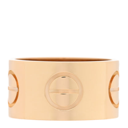 Cartier 18K Yellow Gold 11mm LOVE Ring 57 8 1 of 5