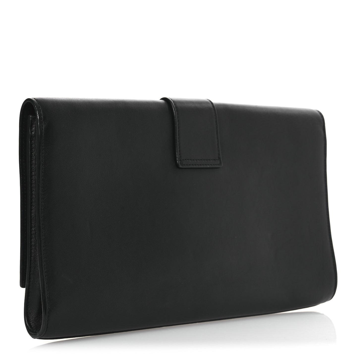 Calfskin Classic Y Ligne Clutch Black