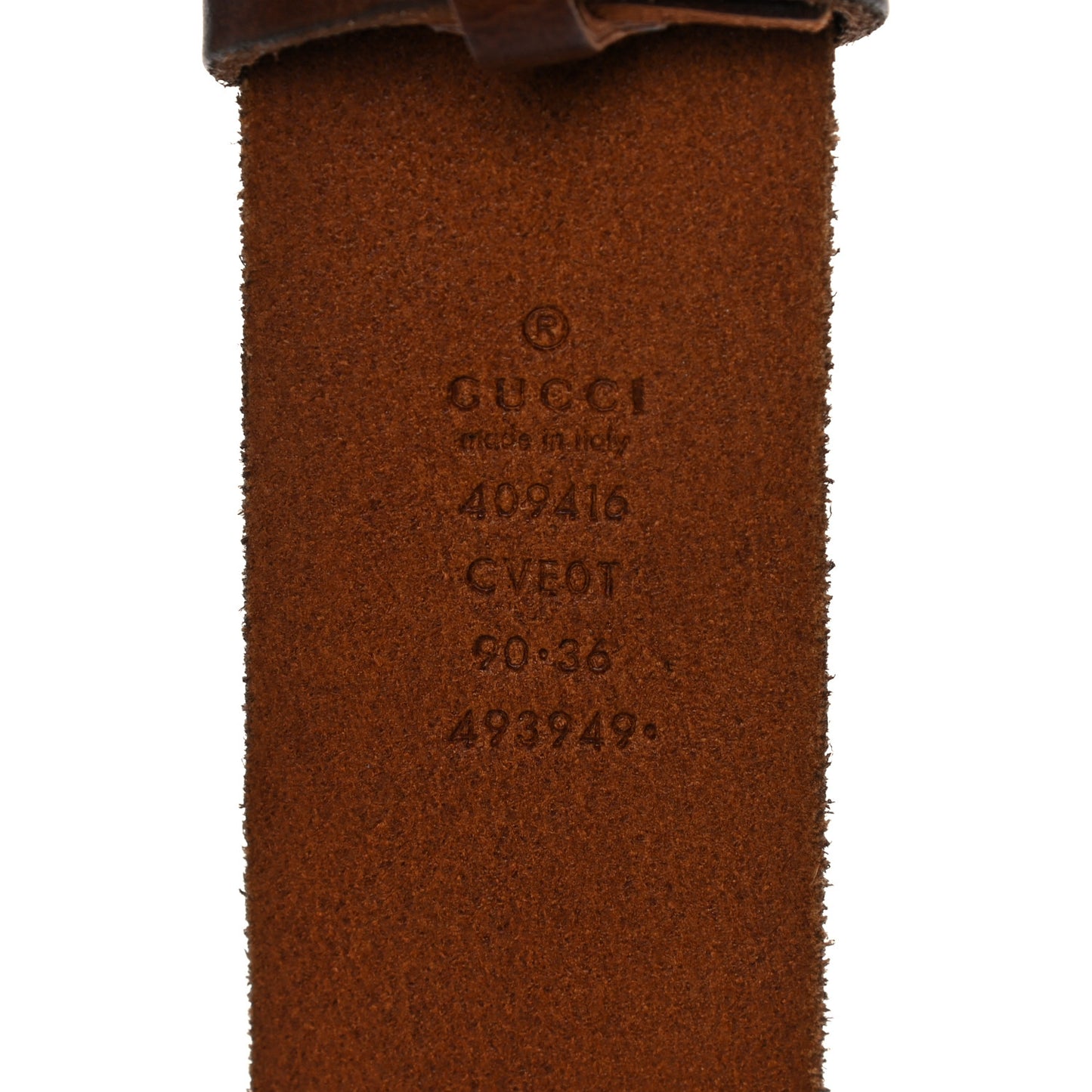 Faded Calfskin Double G 40mm Belt 90 36 Cuir
