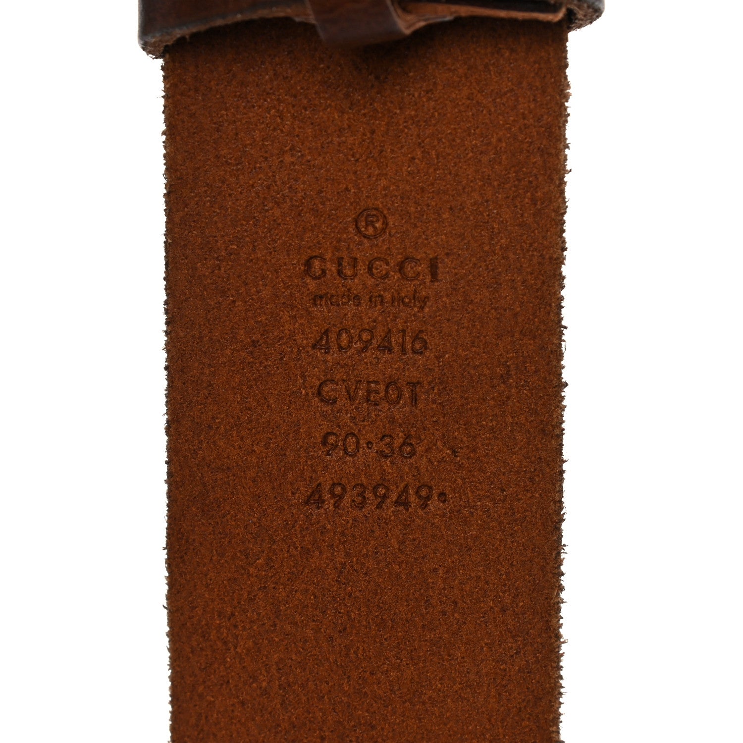 Gucci Faded Calfskin Double G 40mm Belt 90 36 Cuir 3 of 5