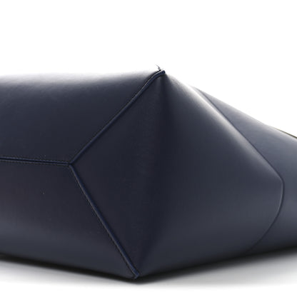 Loewe Shiny Calfskin Medium Puzzle Fold Tote Olive Abyss Blue 10 of 10