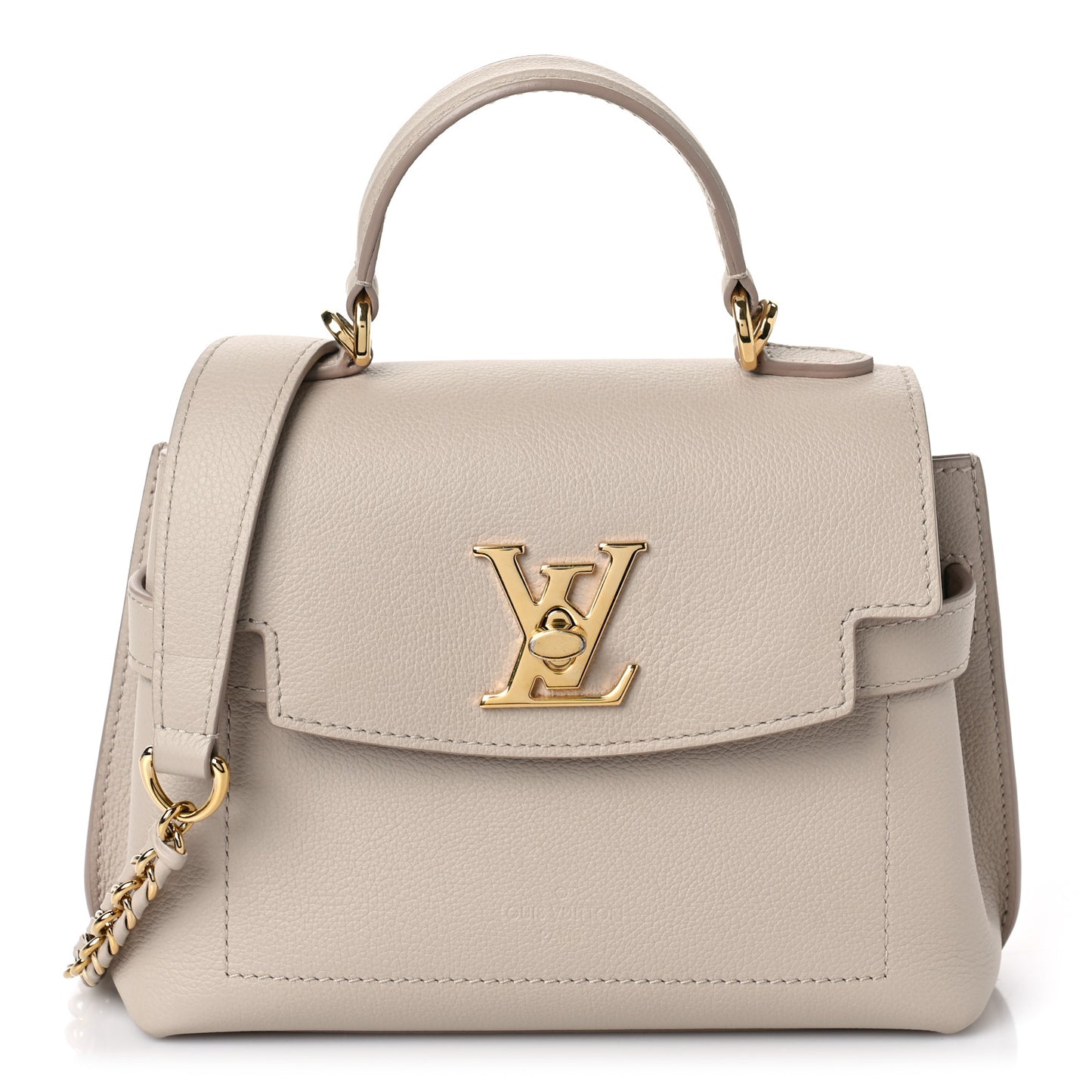 Soft Calfskin Mini Lockme Ever Greige