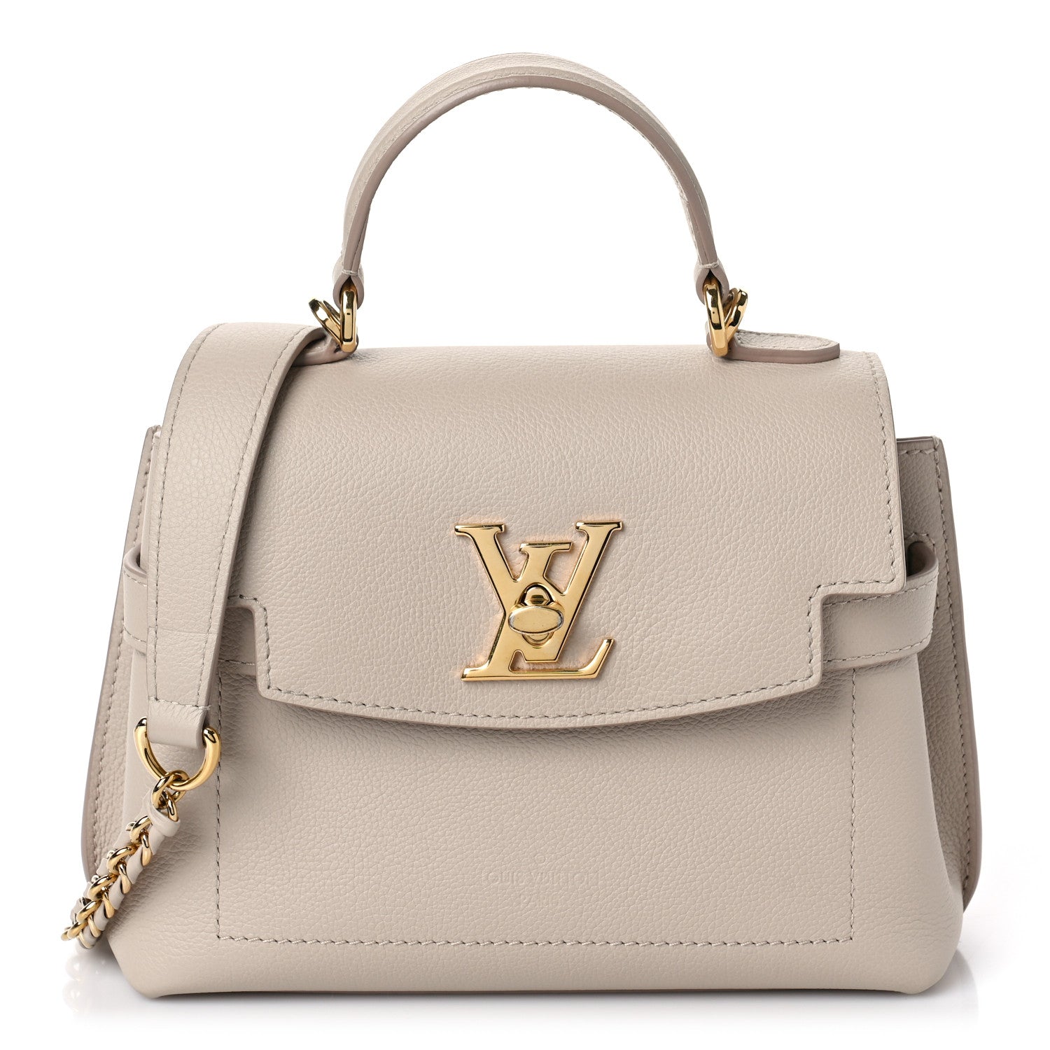 Louis Vuitton Soft Calfskin Mini Lockme Ever Greige 1 of 8
