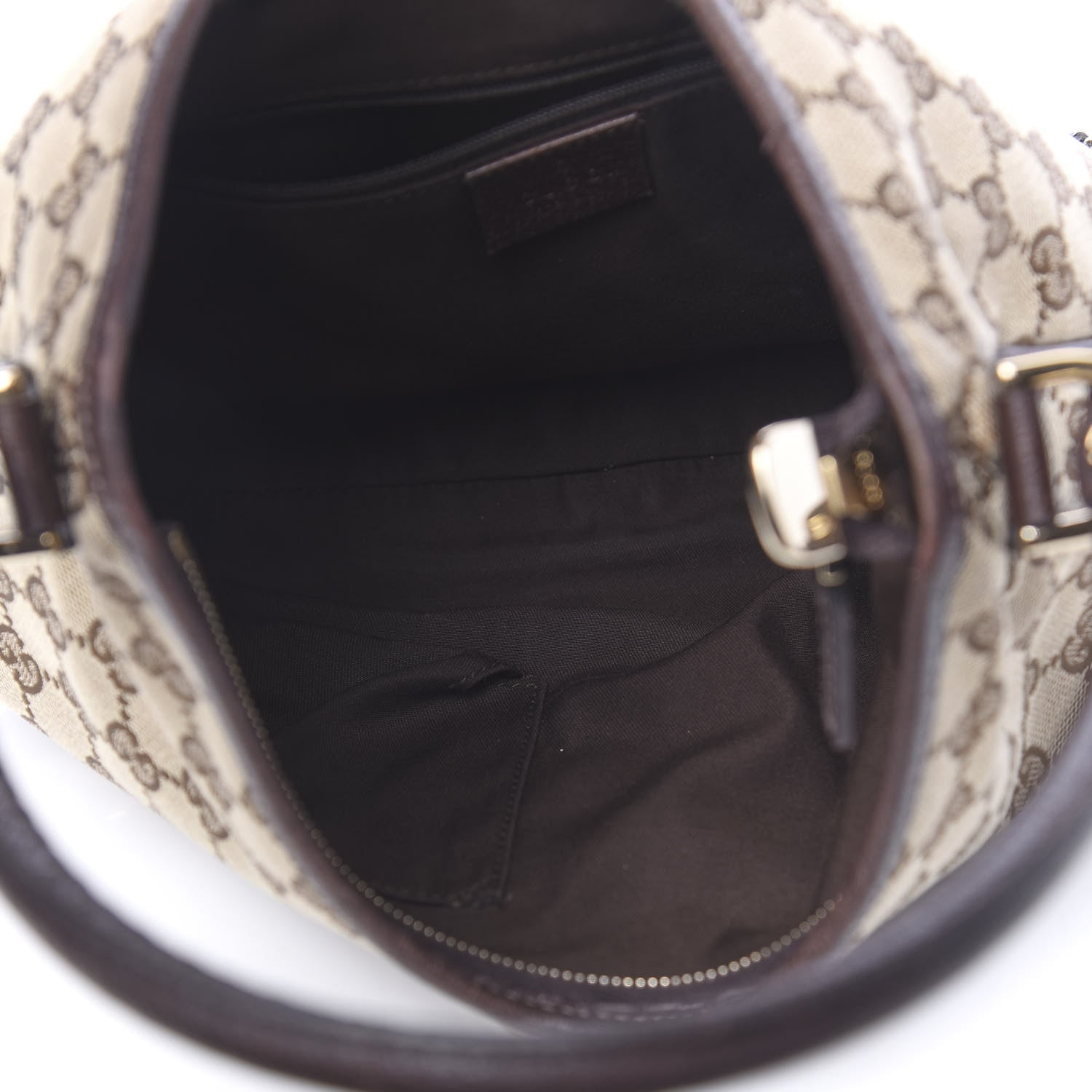 Gucci Monogram Medium Abbey D Ring Hobo Brown 5 of 10